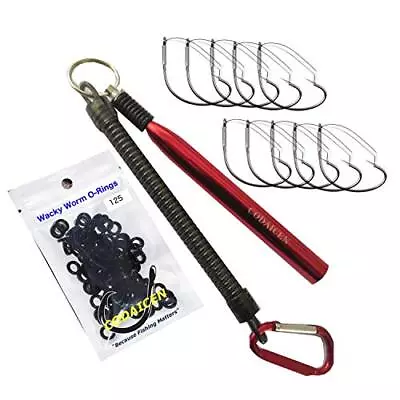 Wacky Rig Worm Fishing Tool Kit Wacky Rig Tool Wacky Worm Orings For Largemouth  • $18.60