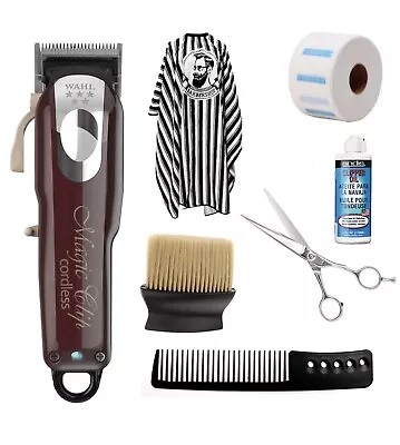 Barber Starter Kit I - Wahl Magic Clip Cordless 5 Star - Wahl Hair Clipper Set • $339