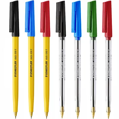 Staedtler 430 Stick Ballpoint Pen Fine Or Medium All Colours & Multi Packs • £2.99