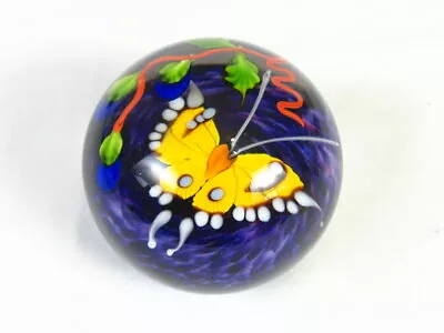 Stunning MAYAUEL WARD Butterfly Paperweight 3  • $249.99