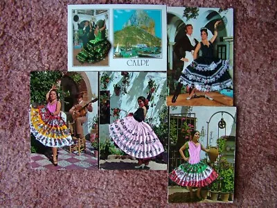 £2.95 • Buy 5 SPANISH SILK / LACE Postcards.  Modern Size. Good Condition