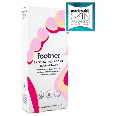 Footner Exfoliating Socks - Pedicure Callus Foot Peel Mask And Hard Skin Remover • £8.85