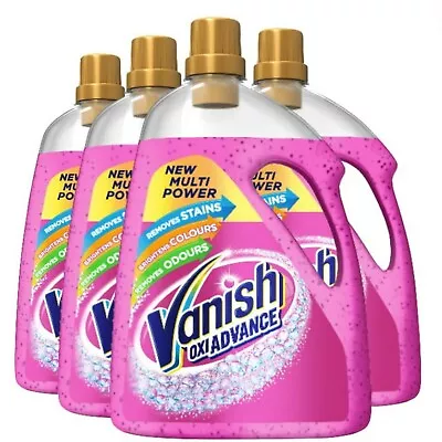 4 X Vanish Gold Oxi Action Gel Stain Remover Fabric Clothes Colour Safe 2250ml • £40.15