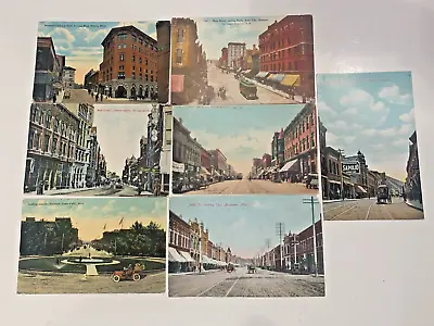 Lot Of (7) Vintage Montana Postcards Helena Butte City Great Falls & Bozeman • $7.50