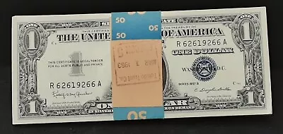 ✯ $1 Silver Certificate Uncirculated Lot ✯ Crisp UNC Consecutive From Pack CU ✯ • $19.95