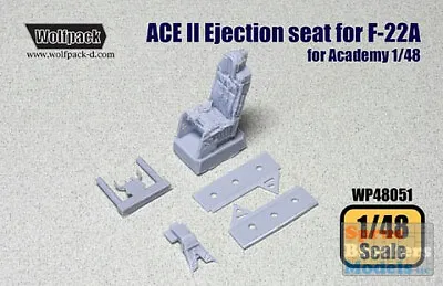 WPD48051 1:48 Wolfpack Aces II Ejection Seat For F-22 Raptor (ACA Kit) #48051 • $15.99