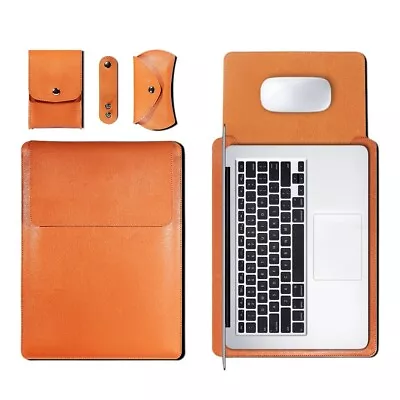 Leather Laptop Cover Waterproof Scratch Resistant Accessories Sleeve Bag Case • £25.30