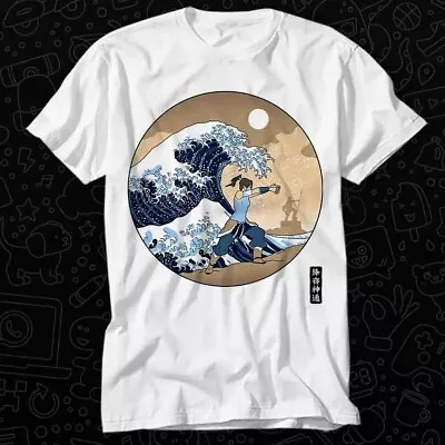 Anime Manga Waterbender Great Wave Kanagawa T Shirt 484 • £6.35