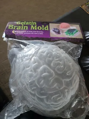 Vintage Halloween Plastic Gelatin Brain Mold 8 Inch • $9.99