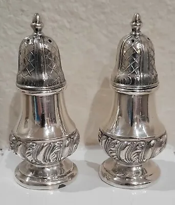 Vintage 1960's Silver Plated SALT & PEPPER SHAKERS W.B. Mfg. Co. 3851 ~ 3-3/4” • $22.99