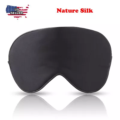 $6.99 • Buy Silk Travel Sleep Eye Mask Cover Padded Blindfold Soft Silky Relax Comfortable