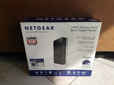 [BRAND NEW] Netgear N900 450 Mbps 4-Port Gigabit Wireless Router (WNDR4500) • $29.50