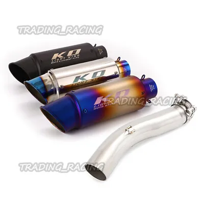 For Suzuki GSXR600 GSXR750 2008-2010 Slip On 51mm Exhaust Mufflers Mid Link Pipe • $114