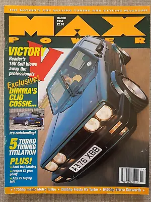 Max Power Magazine March  1994 • £9.95