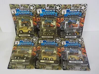 P Muscle Machines Military 1:64 Lot MOC X6 Tank Half Track Hummer Dukk • $39.99