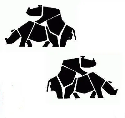 2 X  HUMPING RHINOS  STICKER-SUZUKI-VITARA 4x4 Off Road Jeep DakarCAR VAN • $2.51