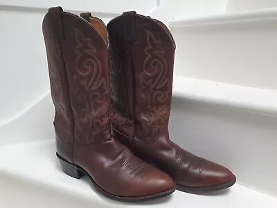 Justin 2253 Men's Classic Western Boot With Bay Apache Cowhide - US Size 9.5 EEE • £99.99