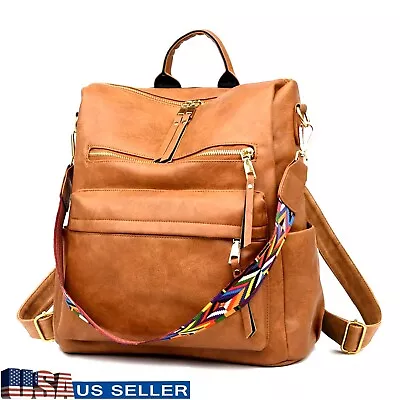 Women's Fashion Backpack Purse Multipurpose Design Convertible Satchel Handbags • $17.65