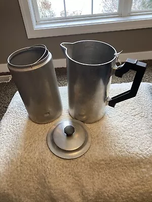 Vintage Miracle Maid Cookware Cast Aluminum Stove Top Coffee Pot Pitcher  • $22