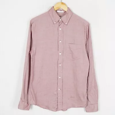 GANT RUGGER Men's Shirt Size M Slim Fit Pink Button Down Collar Cotton Ma12156 • £24.95