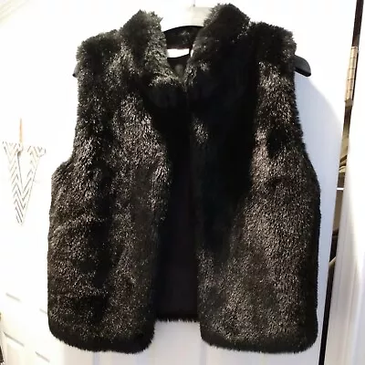 Worthington Ladies Faux Mink Fur Vest Size Medium • $24.97