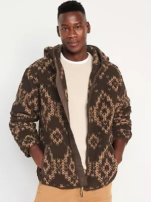 Old Navy Mens Sherpa Zip Hoodie XXL • $14.99