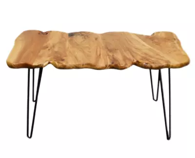 Rustic Cedar Live Edge Small Coffee Table Mid-Century Modern Table Home Decor • $112.99