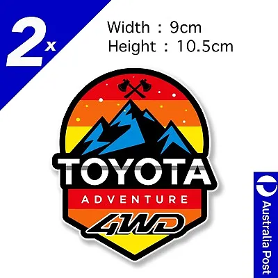 Toyota HILUX TRD Adventure 4WD Logo 4x4 Off Road Hilux Toyota Stickers • $8.50