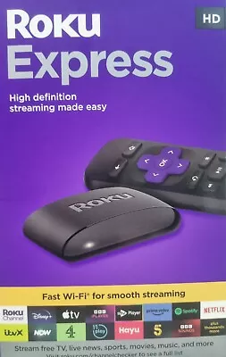 ROKU Express HD Streaming Media Player-UK-SKU# 3860EU • £28.16