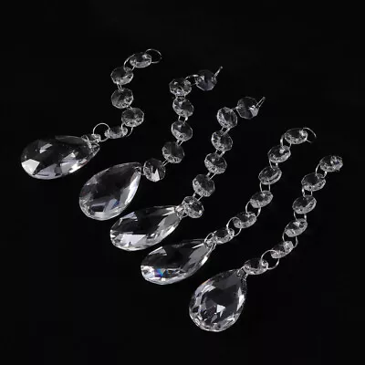 10PCS Crystal Pendant Pendant Lamp Pendant Glass Bead Chain For Home Hotel Bar • £15.26