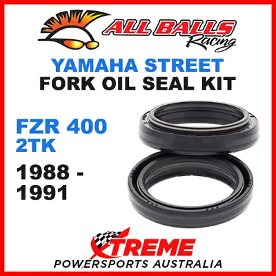 All Balls 55-137 Yamaha FZR400 2TK 1988-1991 Fork Oil Seal Kit 38x50x8/10.5 • $36.75