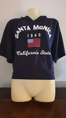 Santa Monica 1980 California State. Hooded Shirt. Size M  • £8.06