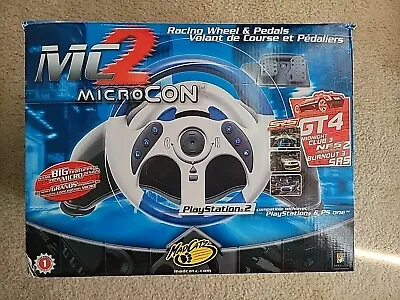 Playstation 2 Mad Catz MC2 MicroCon Racing Wheel With Pedals Used • $39.99