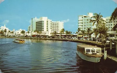 Postcard FL Miami Beach Florida Lake Pancoast Algiers Hotel 1953 PC B8601 • $3