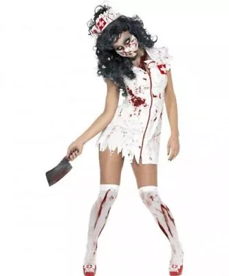 Smiffys Zombie Nurse Costume - White Size S (34132S) • £8.99