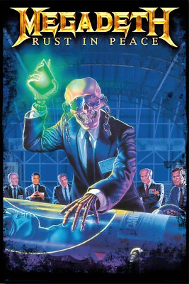 Megadeth - Music Poster (Album Cover: Rust In Peace) (Size: 24  X 36 ) • $12.99