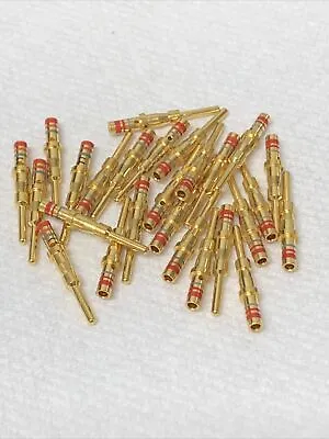 Mil-spec M39029/31-228 Connector Contact Pin Gold (lot Of 26) • $30.95
