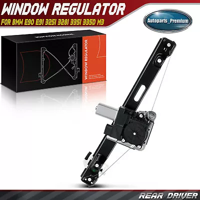 Window Regulator W/ 5 Pin Motor For BMW E90 E91 325i 328i 335i 335d M3 Rear Left • $53.99