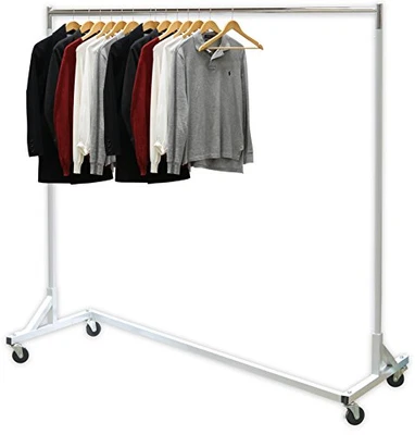 SimpleHouseware Industrial Grade Z-Base Garment Rack 400lb Load With 62  Extra • $114.39