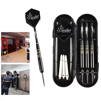 3Pcs Professional Competition Tungsten Steel Needle Tip Darts 23g Set With Case • $10.69