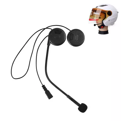 Rechargeable Motorcycle Helmet Headset Speaker Mic Bluetooth 5.0 Handsfree Music • $24.99