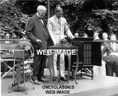 1927 THOMAS EDISON & PHONOGRAPH 50TH ANNIVERSARY 8x10 PHOTO INVENTOR AMERICANA • $14.41