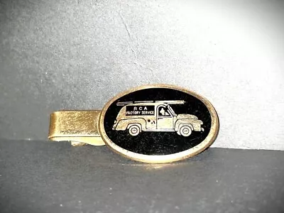 Vintage RCA Tie Clasp Featuring The Original RCA Service Truck With Ladder. • $15