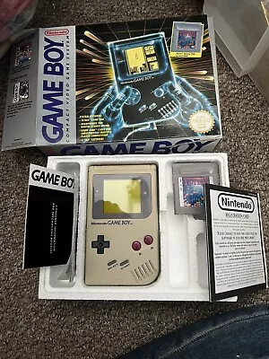 Original Nintendo Gameboy With Box And Tetris Read Description • £145