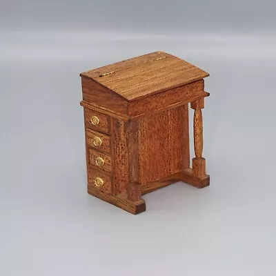 1:12 Dolls House Artisan Davenport Desk By W.H & A Lester • £25