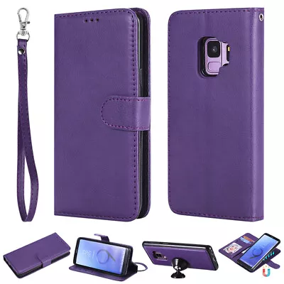 For Samsung S23 S21 S20 A51 A52 A53 Removable Magnetic Leather Wallet Case Cover • $17.89