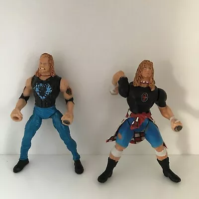 Grip ‘N Flip Wrestlers Diamond Dallas Page & Raven 1999 WCW Toy Biz 6 Inch • $30