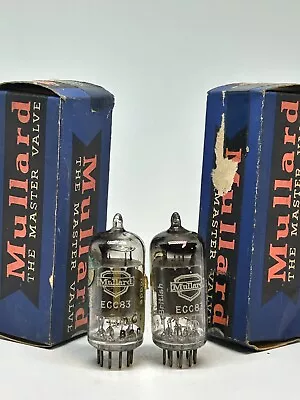 12ax7 Ecc83 Tube Mullard Preamp Tubes Matched Pair MC1 B339 Square Getter Select • $1850