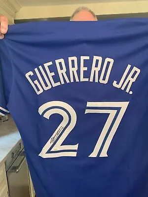 Vladimir Guerrero Jr Signed Auto Autograph Blue Jays Blue Jersey JSA COA • $1