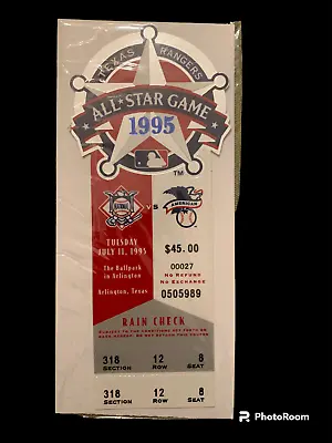 ALL UNUSED 1995 Texas Rangers MLB All Star Game VIP Ticket Invitations HUGE LOT • $199